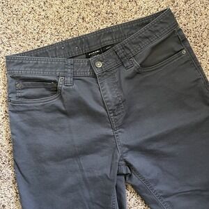 PrAna Slim Fit Chino Pants Mens 31x36 Gray Bridger Casual Stretch MSRP $95